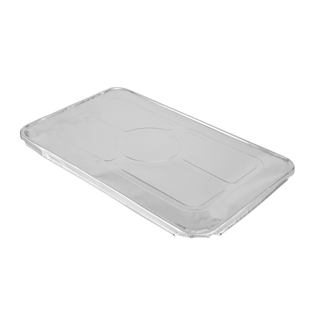 Foil Lux Aluminum Steam Table Pan Lid - Fits Full Size - 25 count box