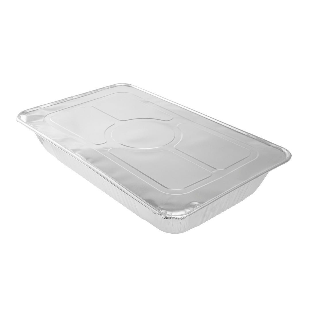 Foil Lux Aluminum Steam Table Pan Lid - Fits Full Size - 25 count box