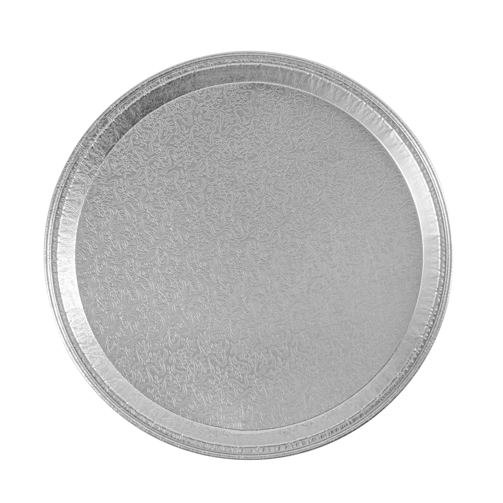 Foil Lux Round Aluminum Catering Tray - 12" - 50 count box