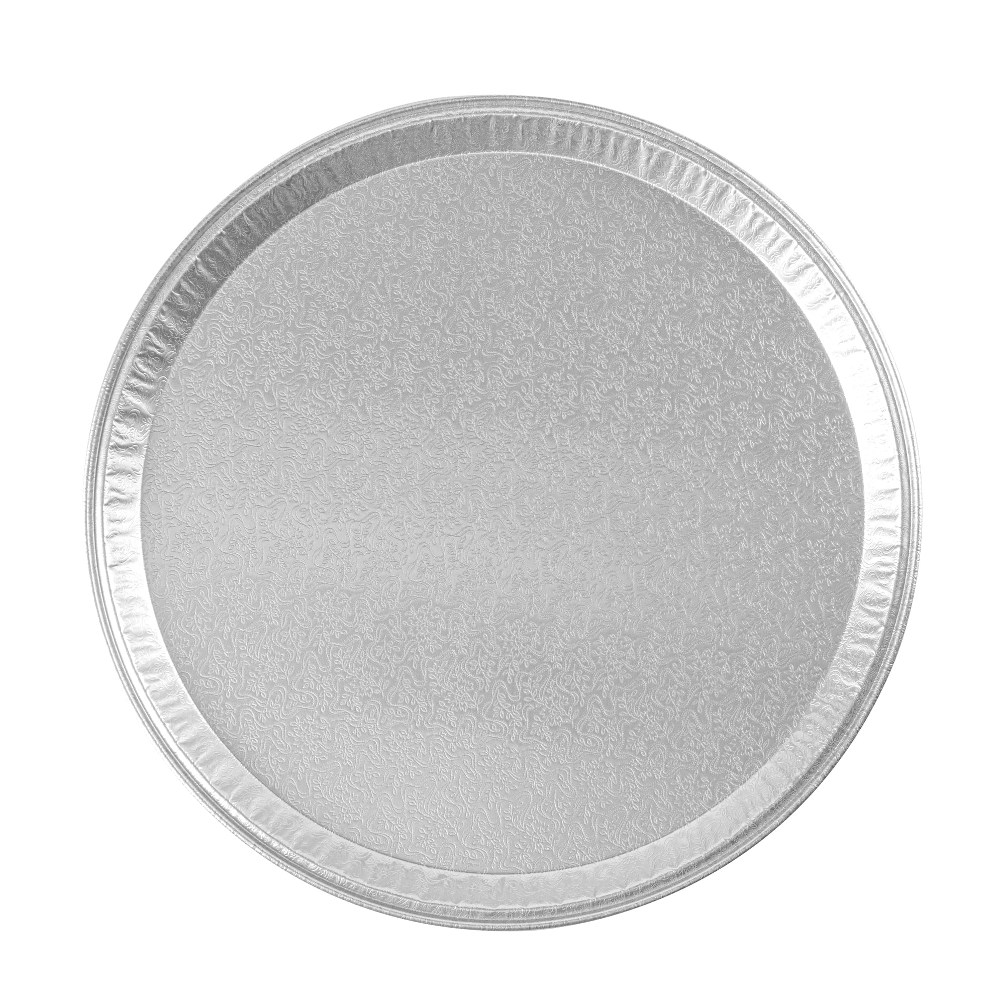 Foil Lux Round Aluminum Catering Tray - 16" - 20 count box