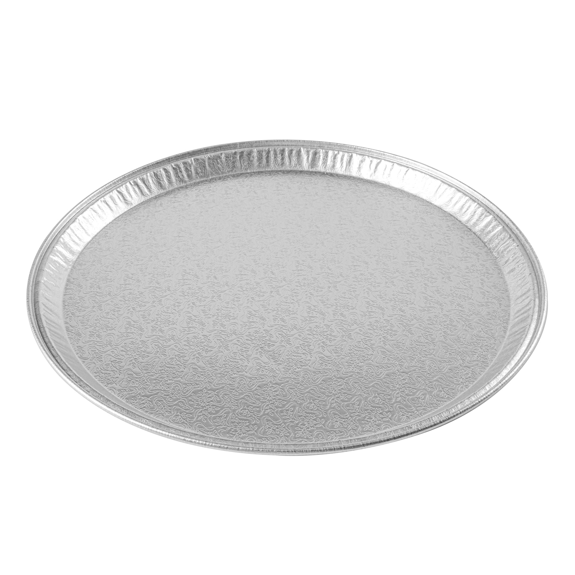 Foil Lux Round Aluminum Catering Tray - 16" - 20 count box