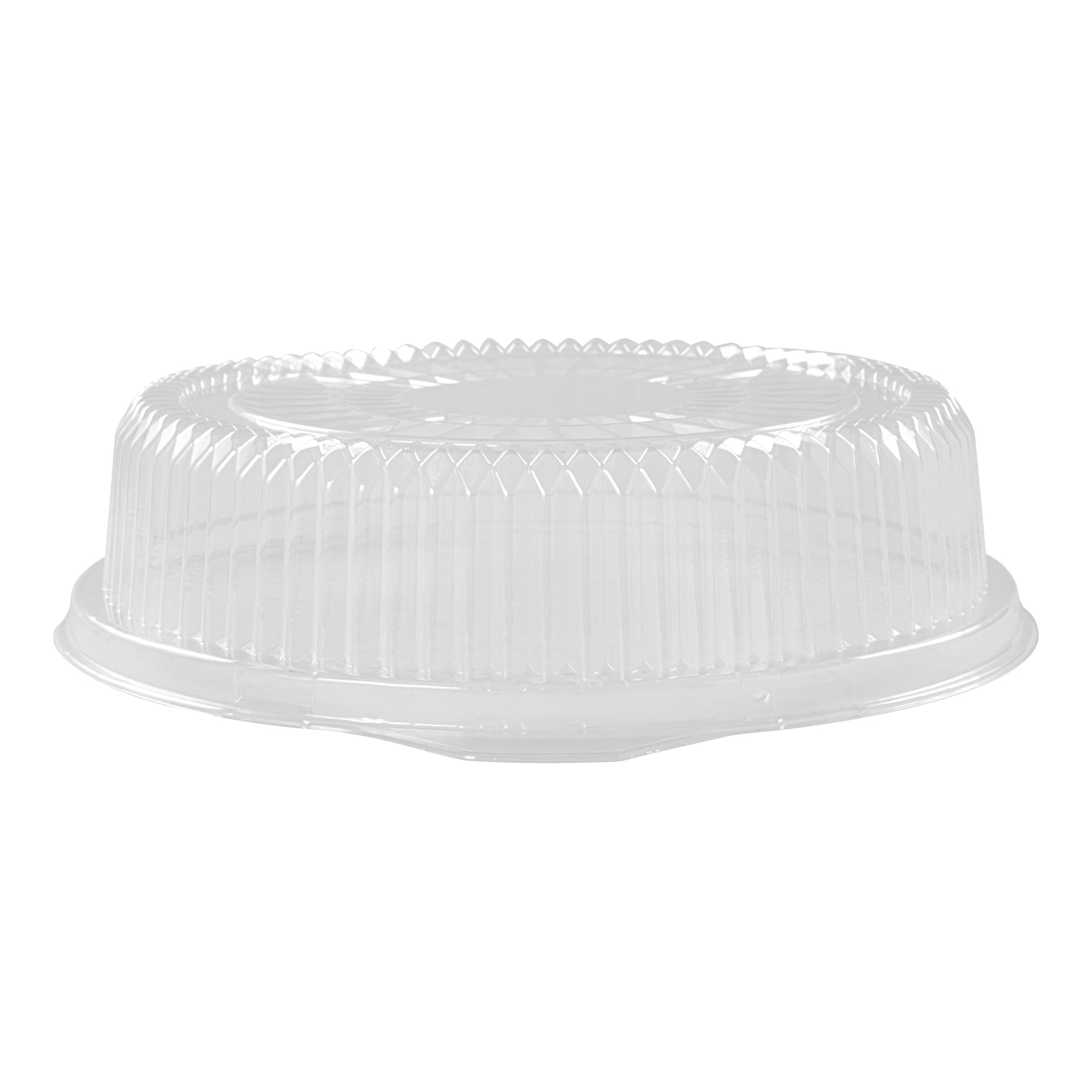 Foil Lux Round Clear Plastic Dome Lid - Fits 12" Catering Tray - 50 count box