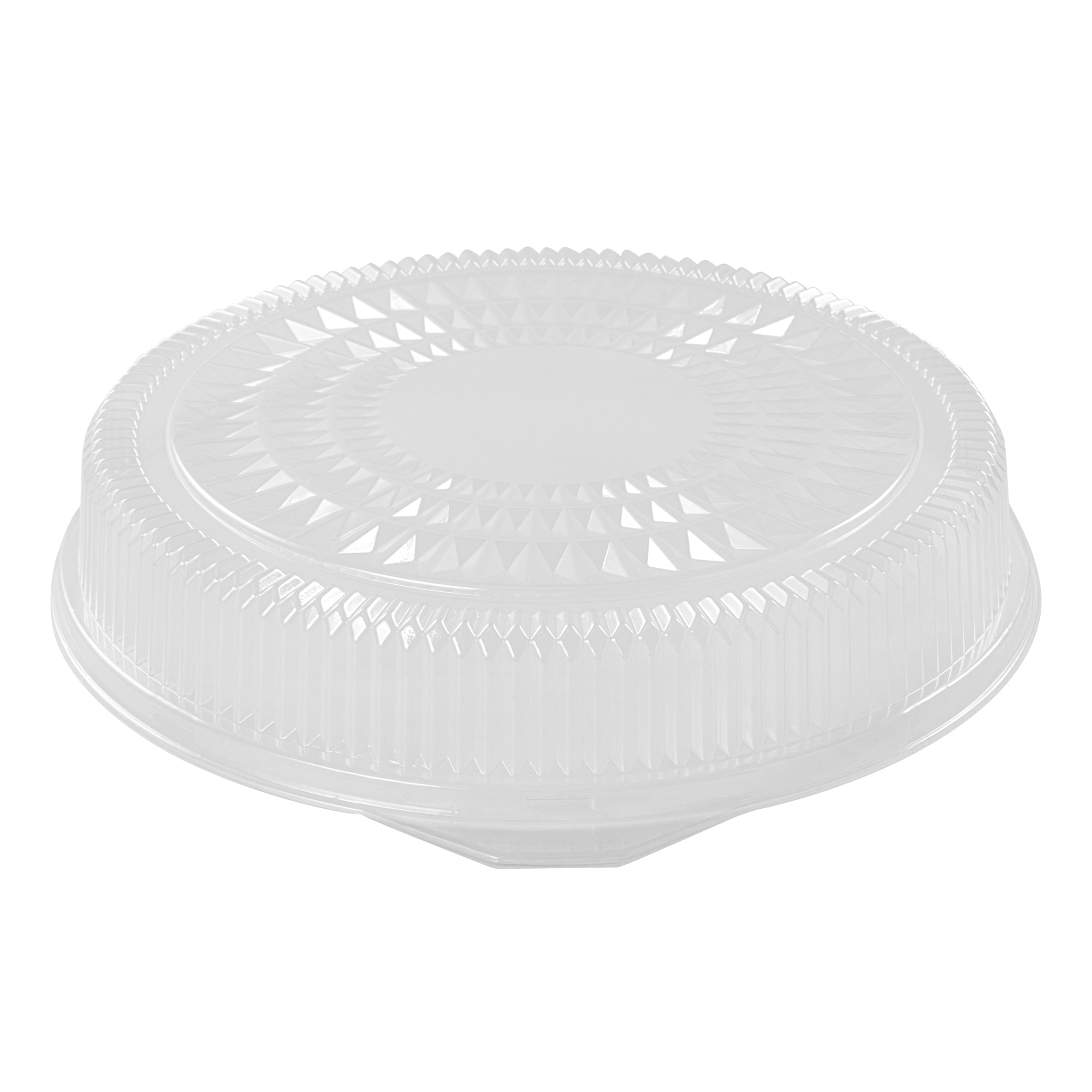 Foil Lux Round Clear Plastic Dome Lid - Fits 18" Catering Tray - 20 count box