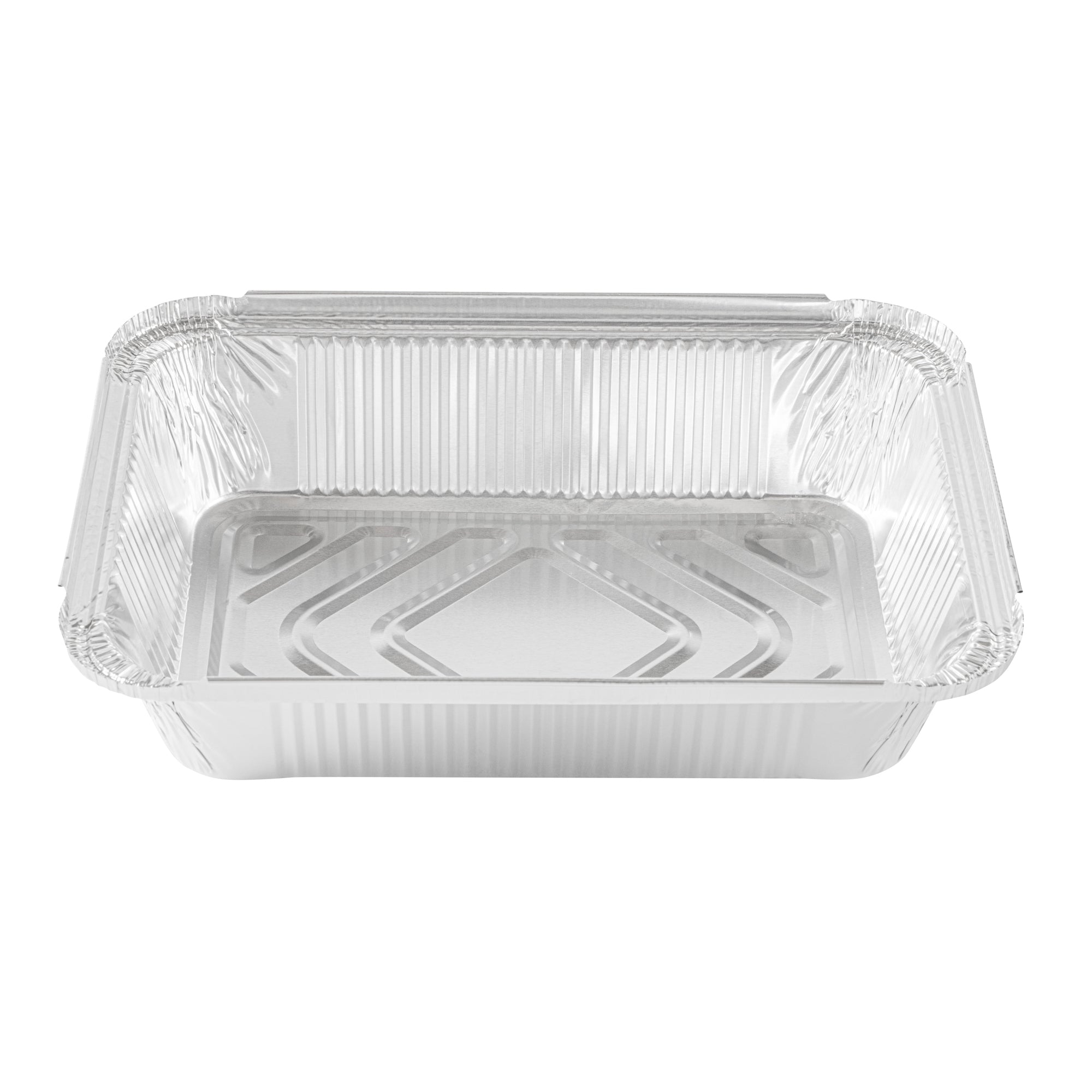 Foil Lux 2 1/4 lb Oblong Aluminum Container - 8 1/2" x 6 1/4" x 1 3/4" - 100 count box