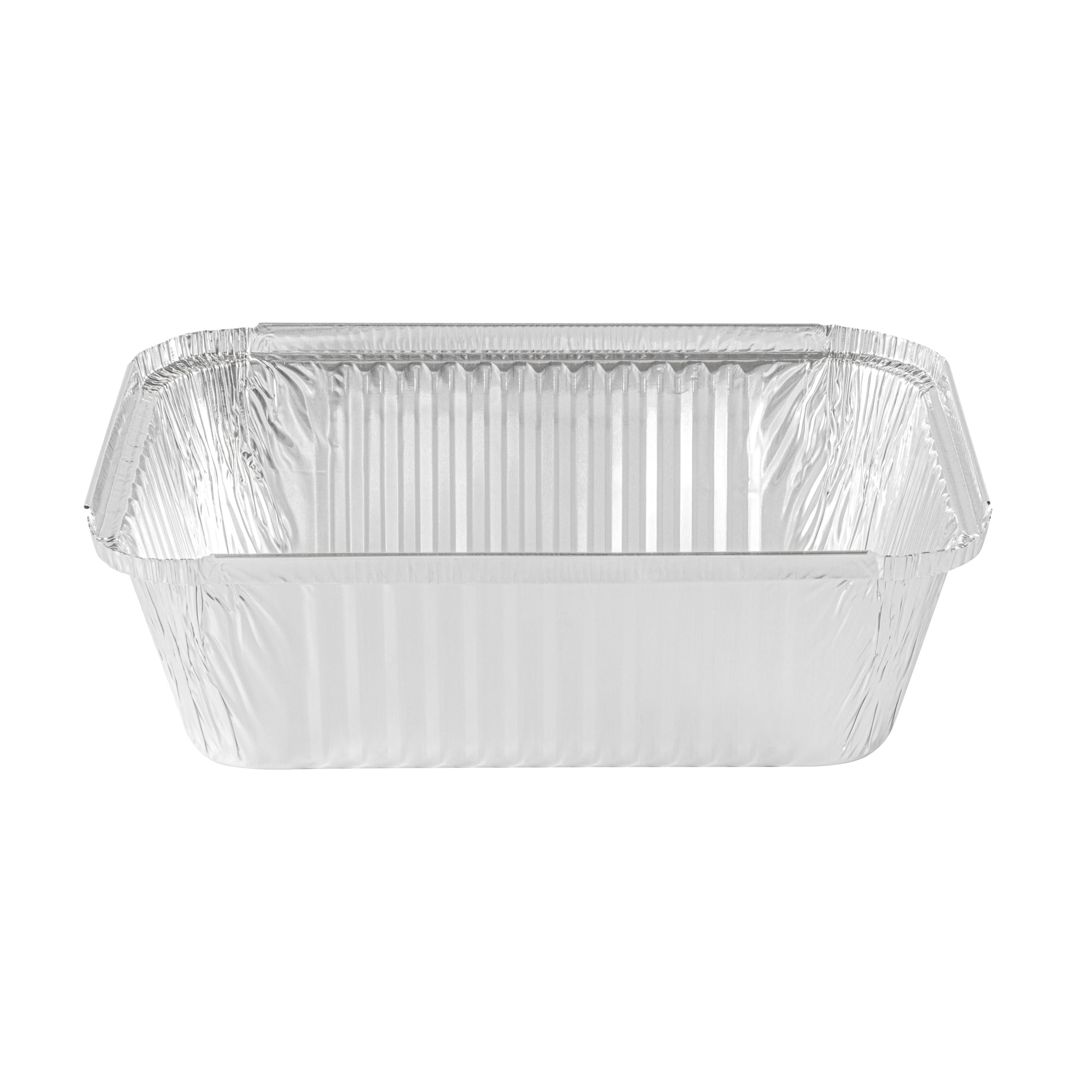 Foil Lux 5 lb Oblong Aluminum Container - 10" x 7" x 2 3/4" - 100 count box