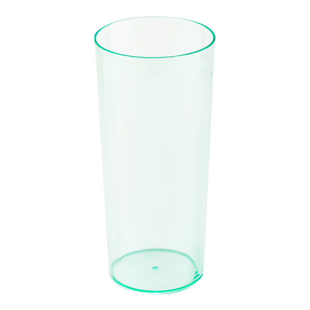 5 oz Round Seagreen Plastic Cannello Cocktail Glass - 1 3/4" x 1 3/4" x 4" - 100 count box