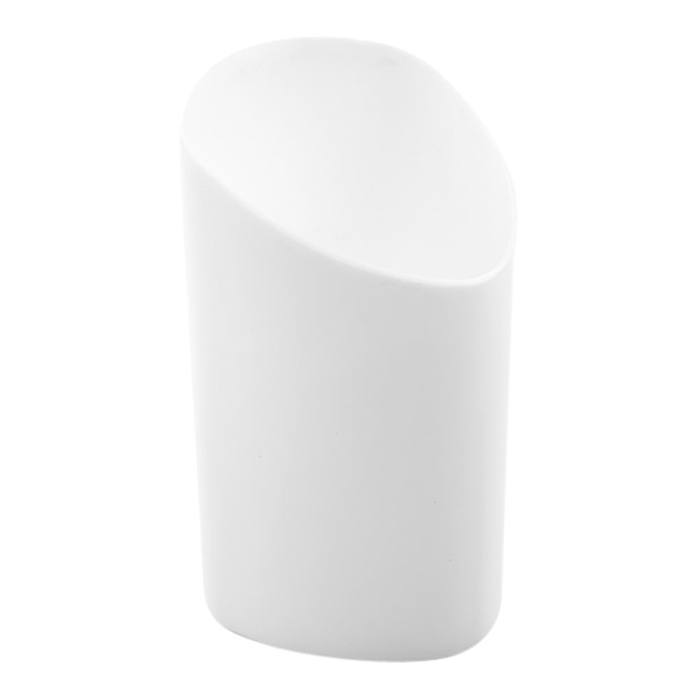 3 oz White Plastic Triangolo Shot Glass - 1 3/4" x 1 3/4" x 3" - 100 count box