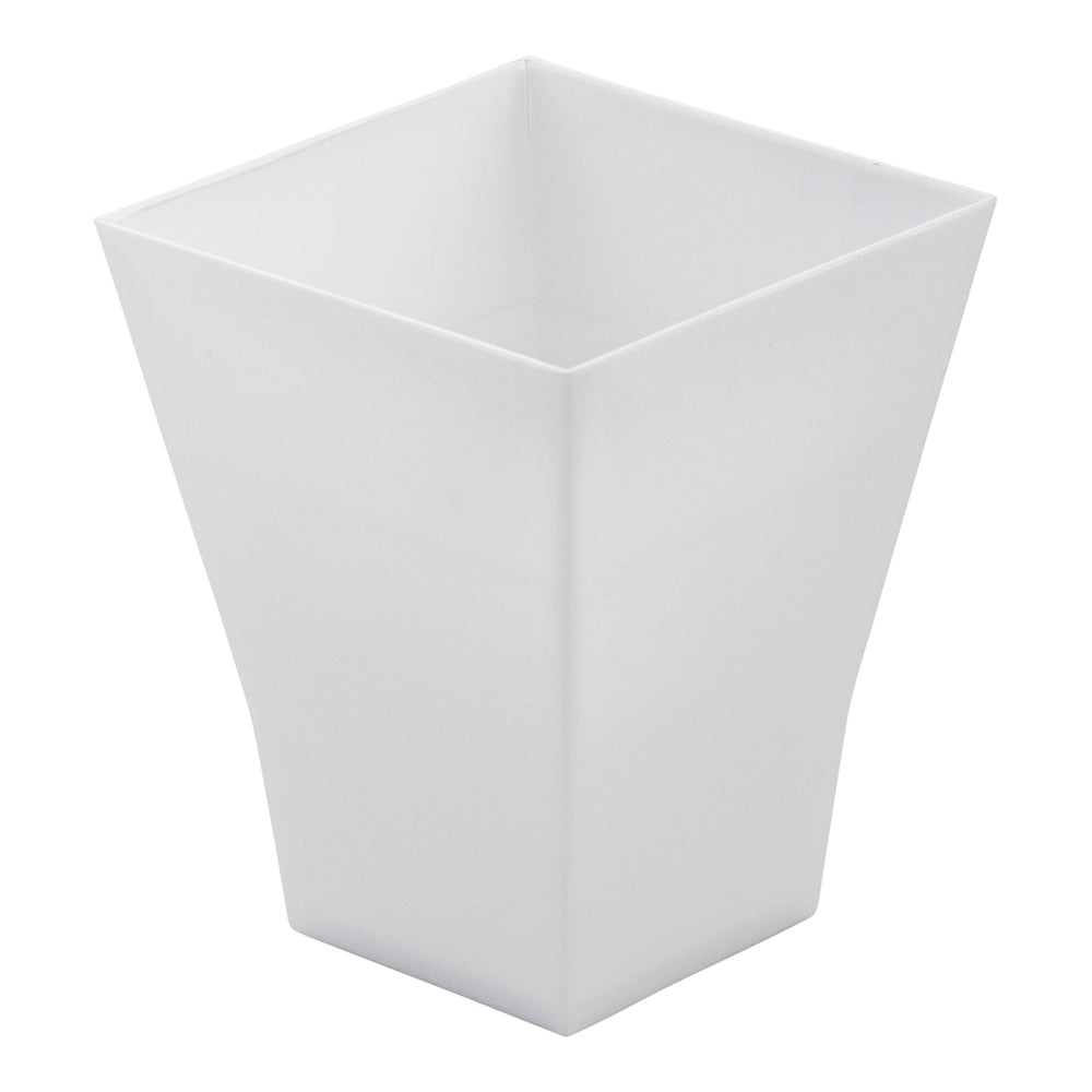 2 oz Square White Plastic Bonito Cup - 1 3/4" x 1 3/4" x 2 1/4" - 100 count box