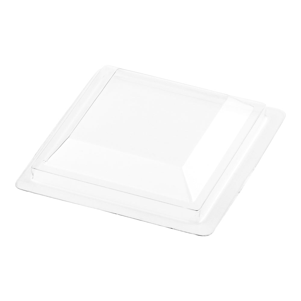 Square Clear Plastic Lid - Fits Bonito Cup - 100 count box