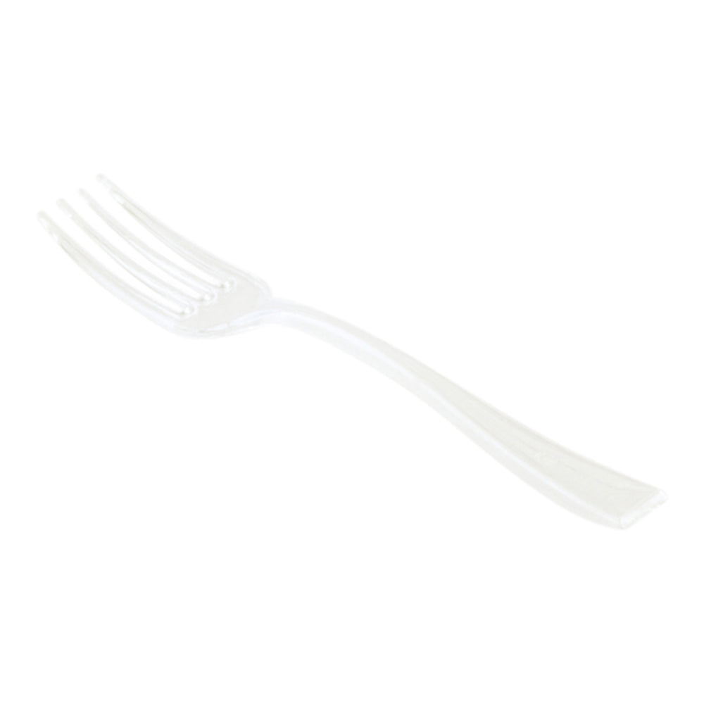 Clear Plastic Mini Fork - 4" - 500 count box