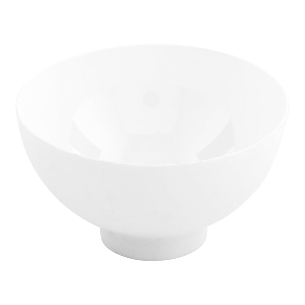 2 oz Round White Plastic Coppa Bowl - 2 1/2" x 2 1/2" x 1" - 100 count box