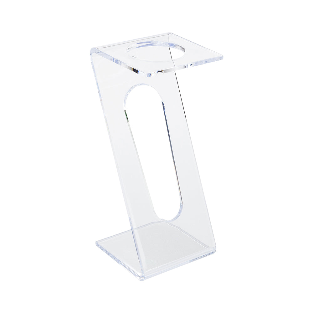 Clear Plastic Individual Champagne Flute Stand - 6" x 2 1/4" x 2 1/4" - 100 count box