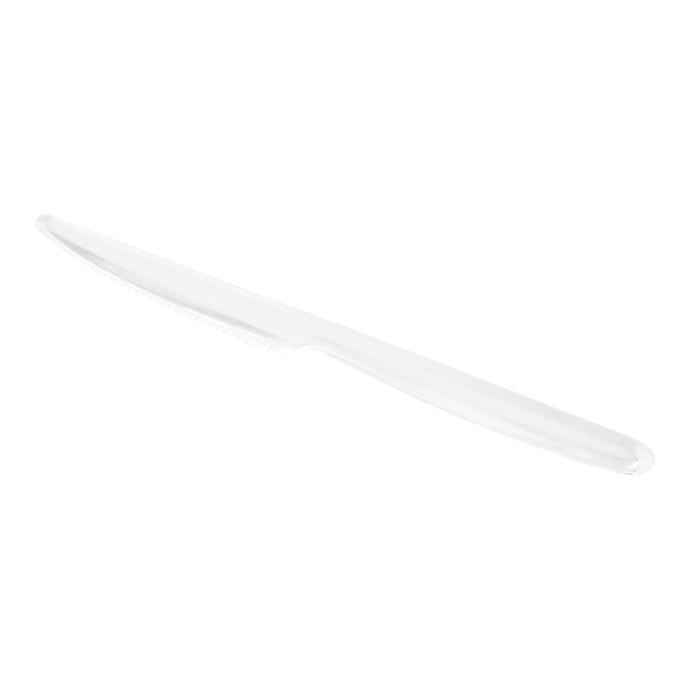 Clear Plastic Moderna Knife - 7 1/4" - 250 count box