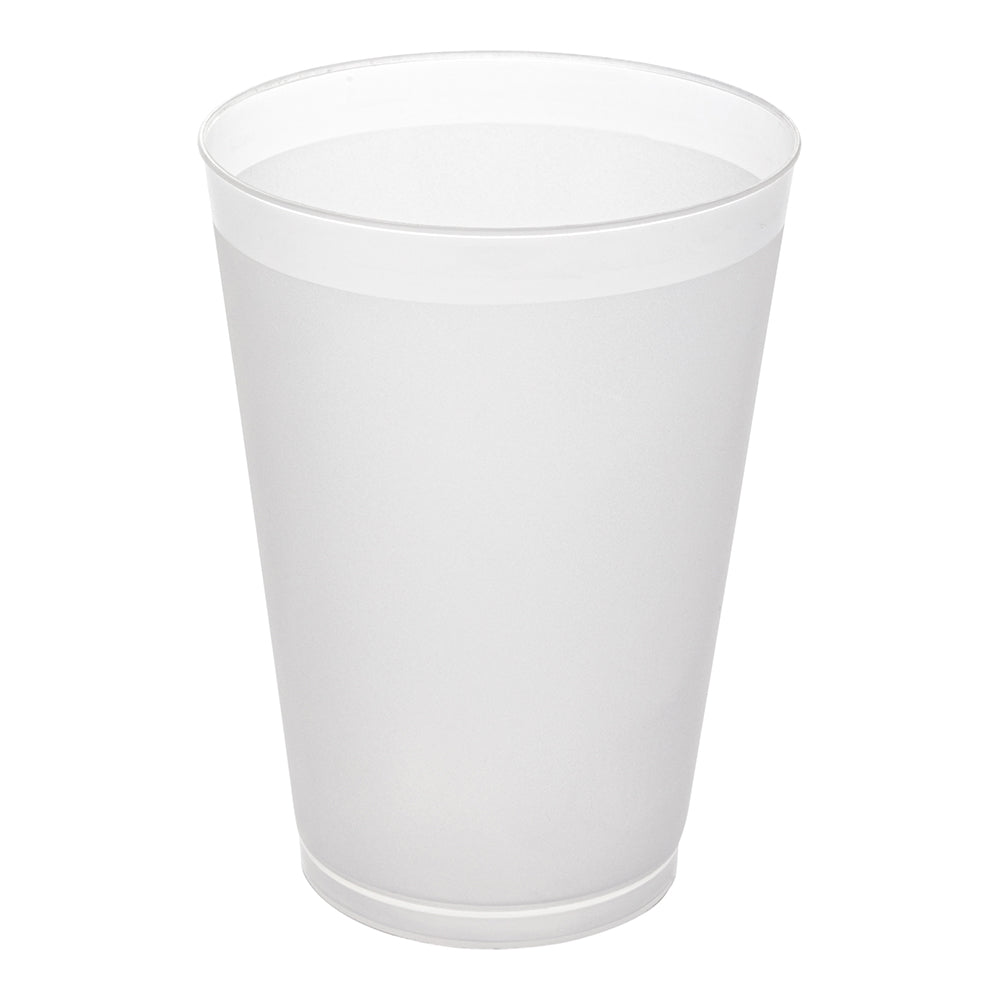 Flexi Grip 12 oz Round Frosted Plastic Cup - 3 1/4" x 3 1/4" x 4 1/4" - 500 count box