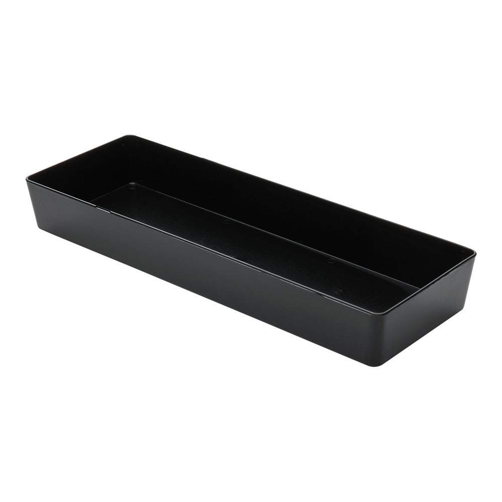 Rectangle Black Plastic Modern Plate - 5 1/4" x 1 3/4" x 3/4" - 100 count box