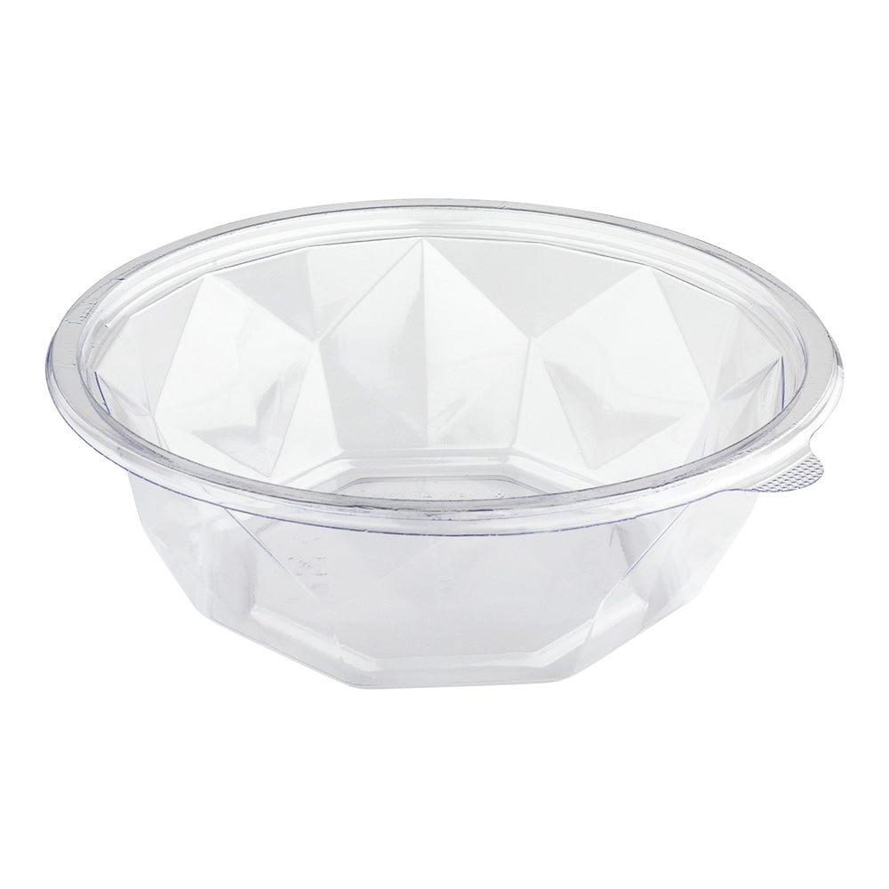 Basic Nature 16 oz Round Clear PLA Plastic To Go Bowl - Compostable - 6" x 6" x 2 1/4" - 500 count box