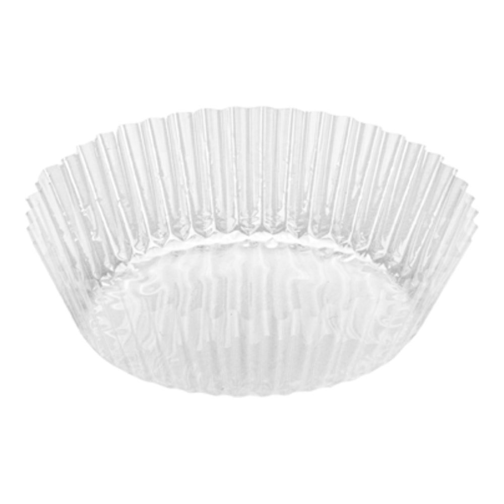 Invisa-liner 2 oz Round Clear Plastic Bakery Liner - 2 1/2" x 2 1/2" x 1" - 200 count box