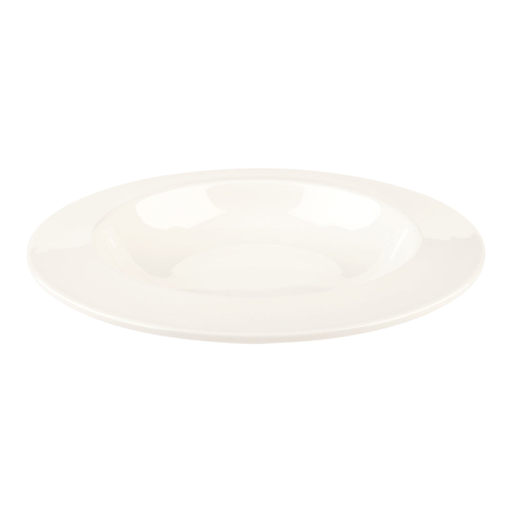 Voga 36 oz Round White Melamine Large Bowl - Classic - 12" x 12" x 2" - 10 count box