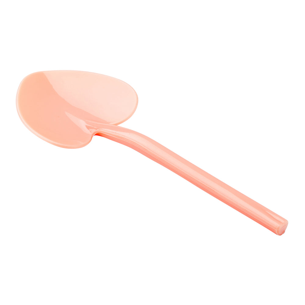 Coral Plastic Love Shovel Spoon - 3 1/2" x 1 1/4" - 500 count box