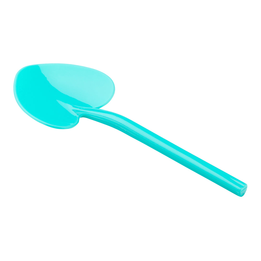 Teal Plastic Love Shovel Spoon - 3 1/2" x 1 1/4" - 500 count box