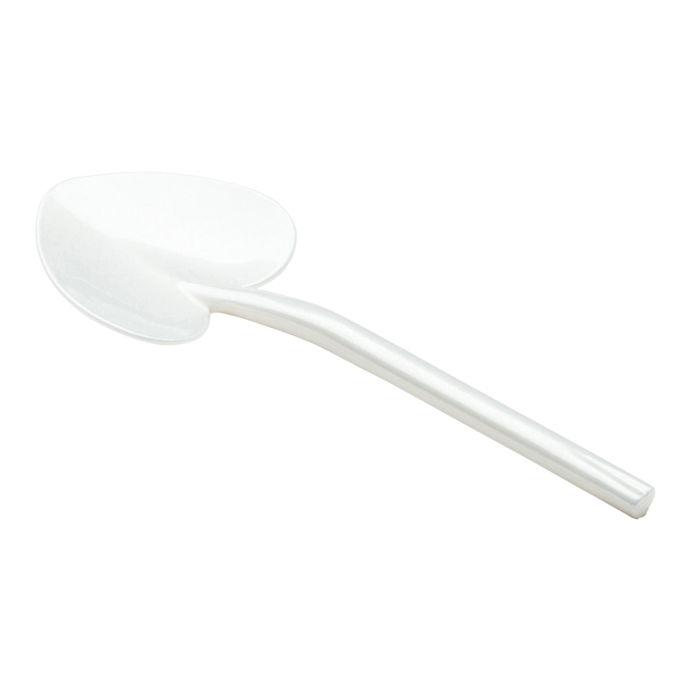 Pearl White Plastic Love Shovel Spoon - 3 1/2" x 1 1/4" - 500 count box