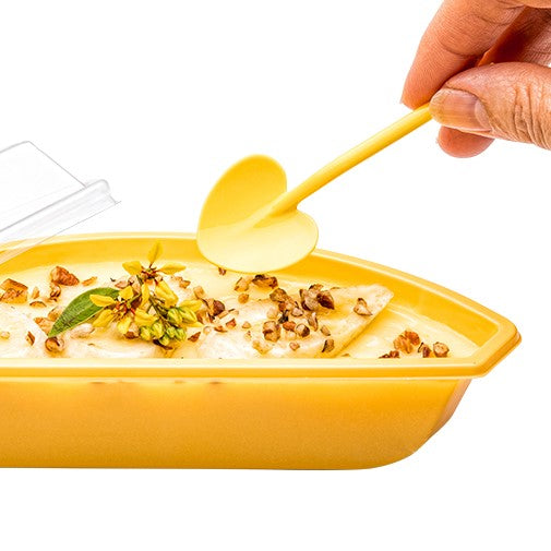 Baby Yellow Plastic Love Shovel Spoon - 3 1/2" x 1 1/4" - 500 count box