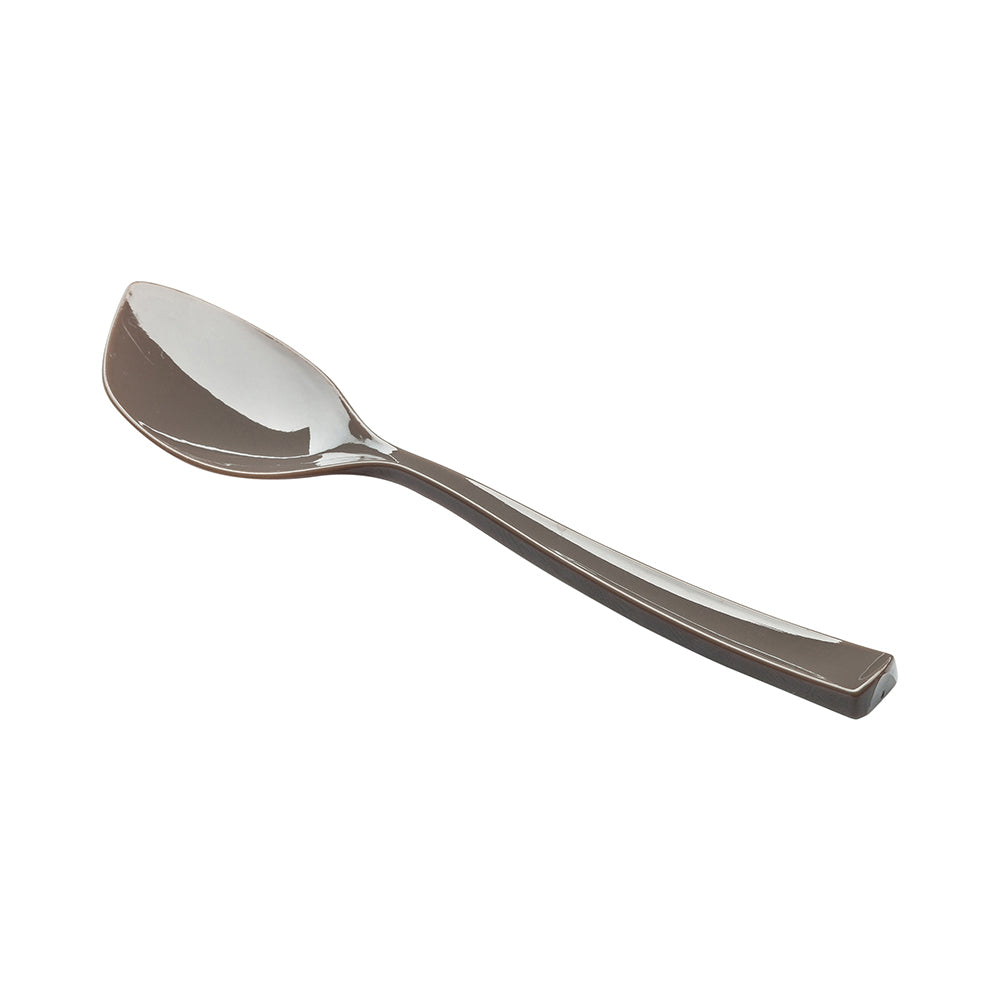 Fashion Gray Plastic Petal Spoon - 4 1/2" x 1" - 500 count box