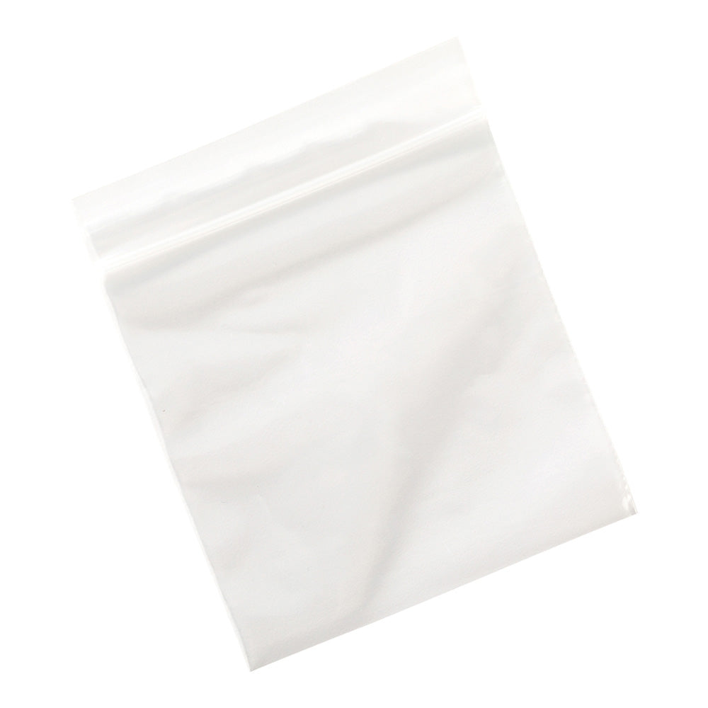 Bag Tek Clear Plastic Zip Bag - BPA-Free, High Clarity - 4" x 4" - 100 count box