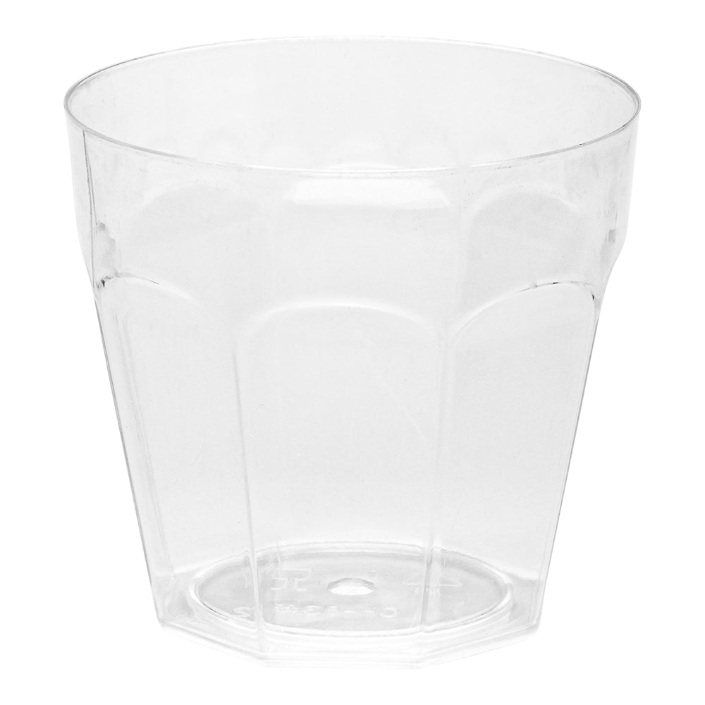 5 oz Round Clear Plastic Mini Pilsner Cup - 2 3/4" x 2 3/4" x 2 1/2" - 100 count box