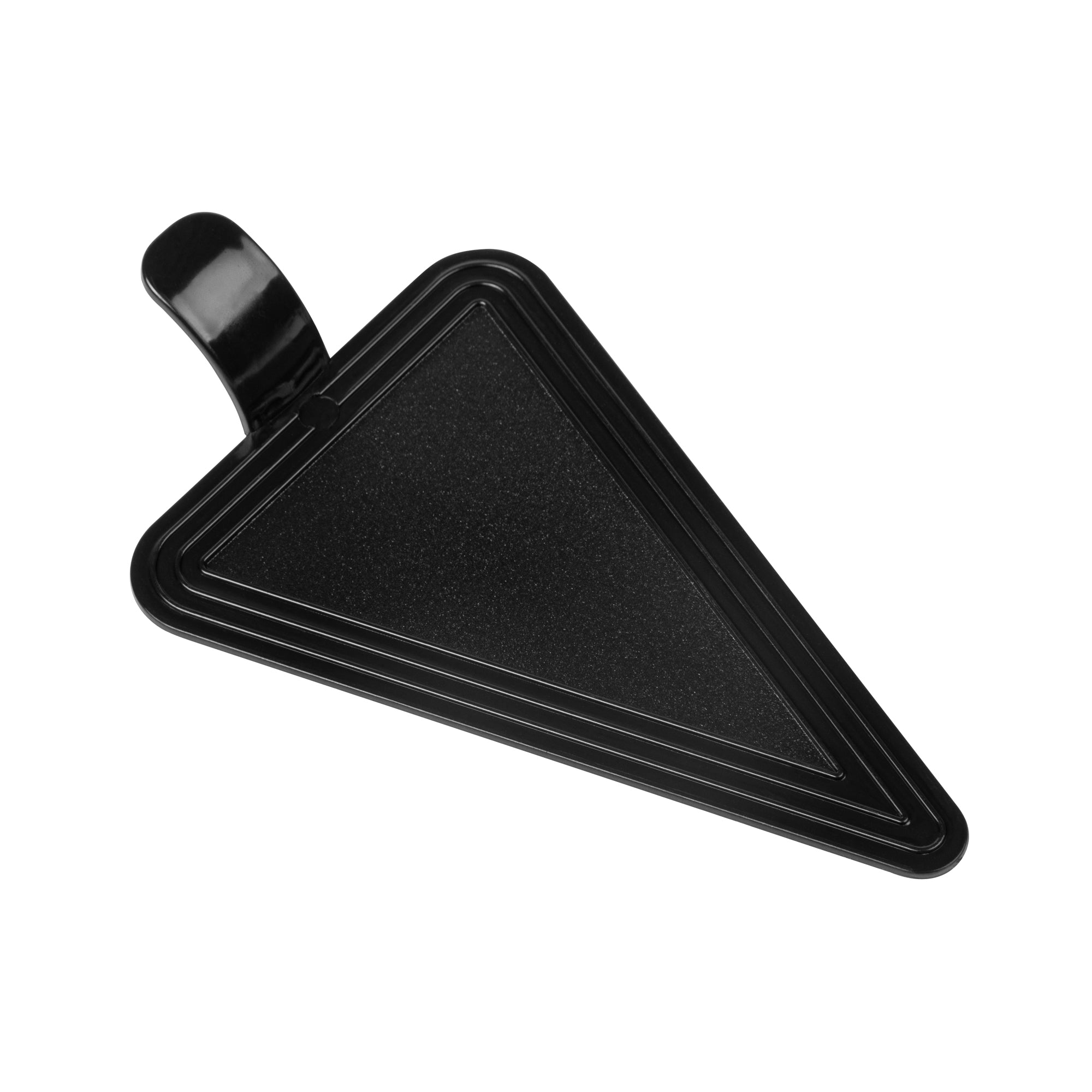 Triangle Black Plastic Cake Server - 4 1/2" x 3" - 100 count box