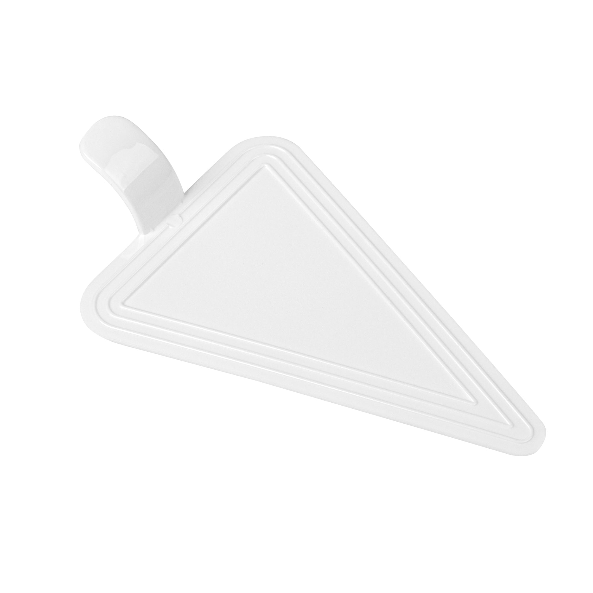 Triangle White Plastic Cake Server - 4 1/2" x 3" - 100 count box