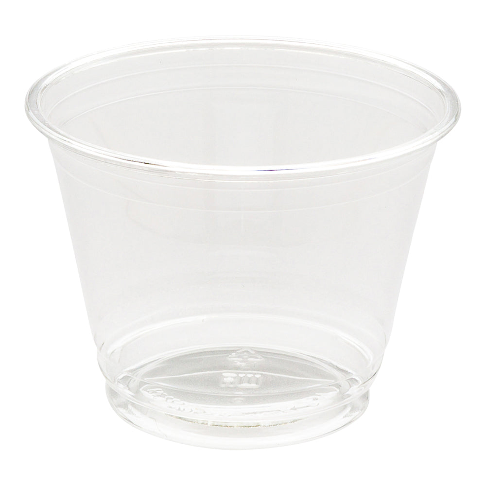 Visage 9 oz Clear Plastic Cup - 3 3/4" x 3 3/4" x 2 3/4" - 1000 count box