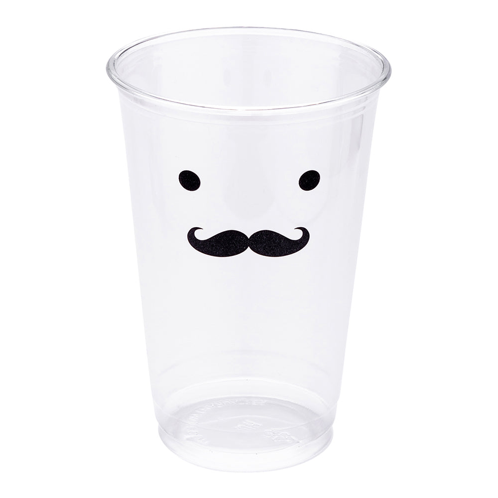 Visage 16 oz Clear Plastic Cup - Monsieur - 3 3/4" x 3 3/4" x 5 1/4" - 1000 count box