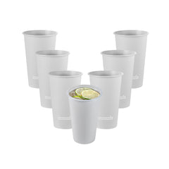 Bev Tek 16 oz Round Matte Gray Plastic Hot / Cold Drinking Cup - 3 1/2