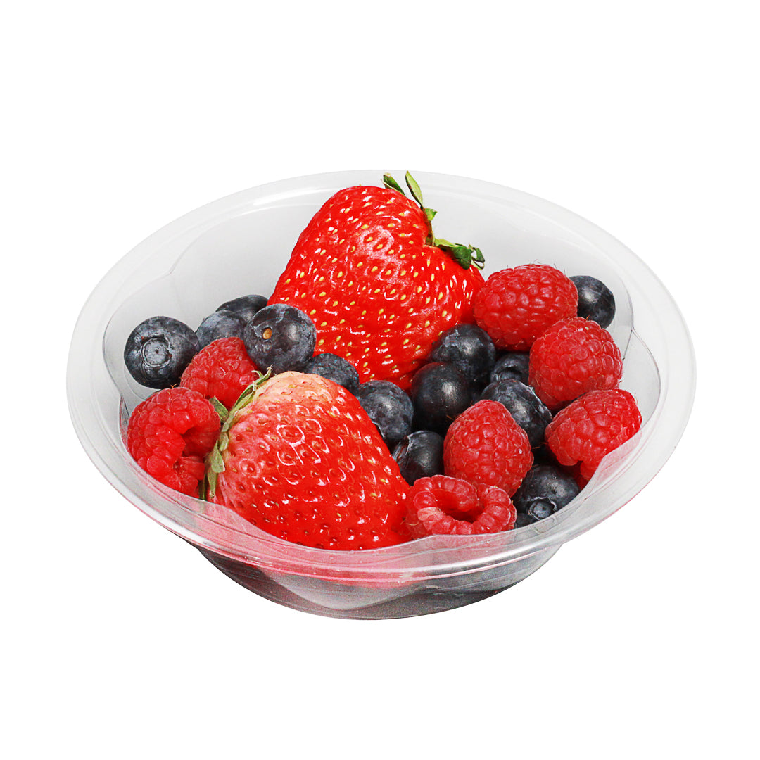 Thermo Tek 8 oz Clear Plastic Ergo-Grip Bowl - 4 3/4" x 4 3/4" x 1 1/4" - 500 count box