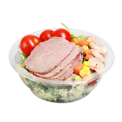 Thermo Tek 12 oz Clear Plastic Ergo-Grip Bowl - 4 3/4