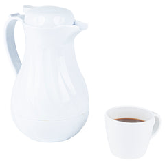 Restpresso 42 oz White Thermal Coffee Carafe / Server - 8