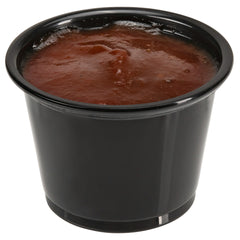 RW Base 1 oz Round Black Plastic Portion Cup - 1 3/4