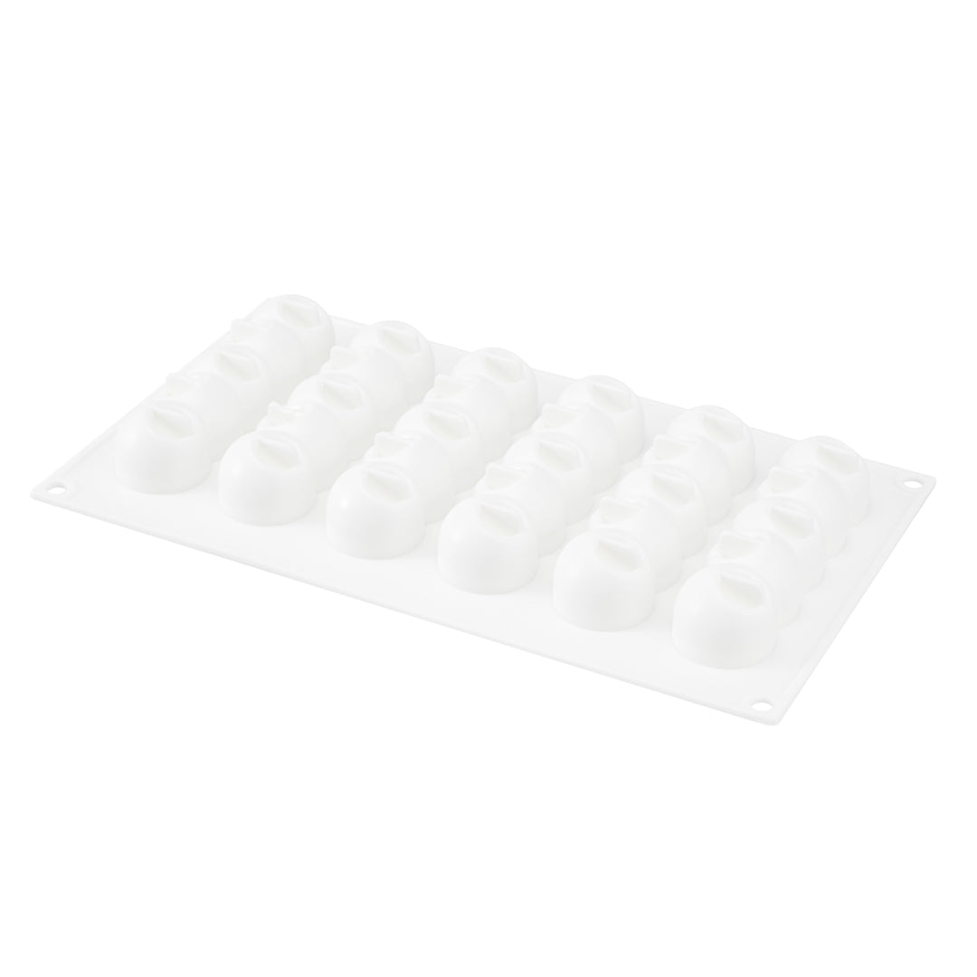 Pastry Tek Silicone Flower Strip Baking Mold - 6-Compartment - 10 count box