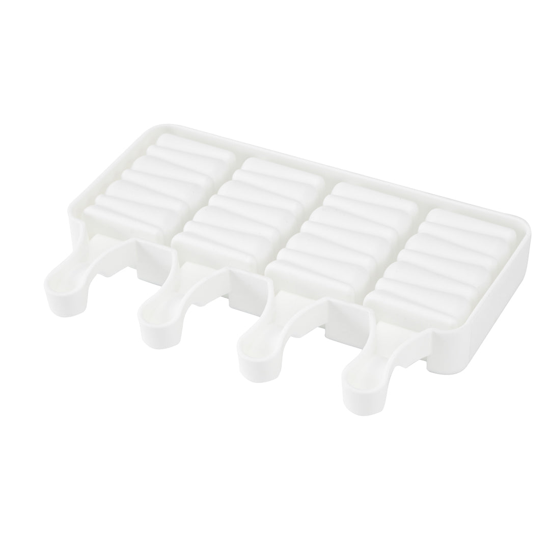 Pastry Tek Silicone Rectangle Popsicle Mold - 4-Compartment - 10 count box