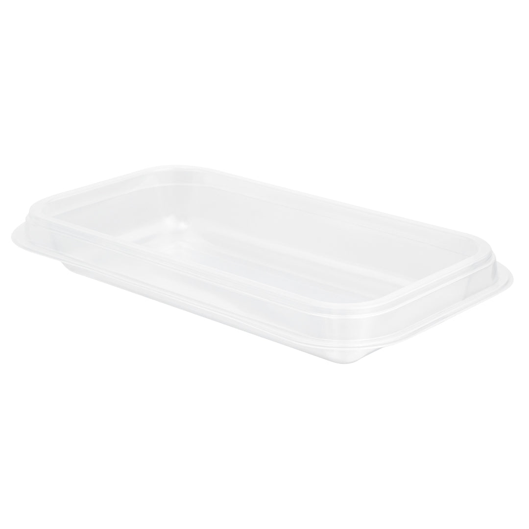 Futura 15 oz Clear Plastic Heavy Duty Insert Tray -  Fits 24, 34 and 44 oz Containers, Microwavable - 100 count box