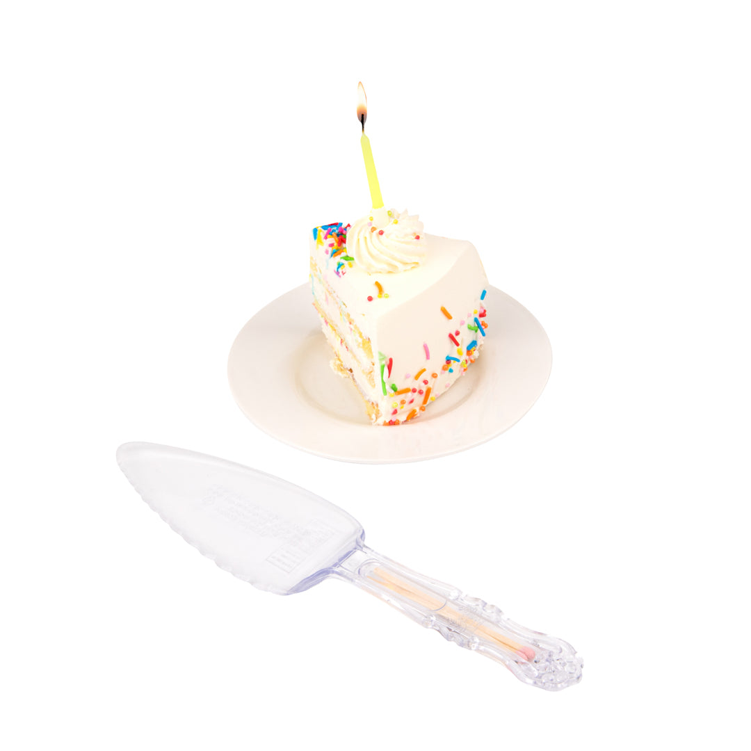 Pastry Tek Cake Server - with Matches - 9 1/4" x 2 1/4" - 1 count box