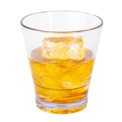 Bev Tek 9 oz SAN Plastic Old Fashioned Glass - Stackable - 3 1/2