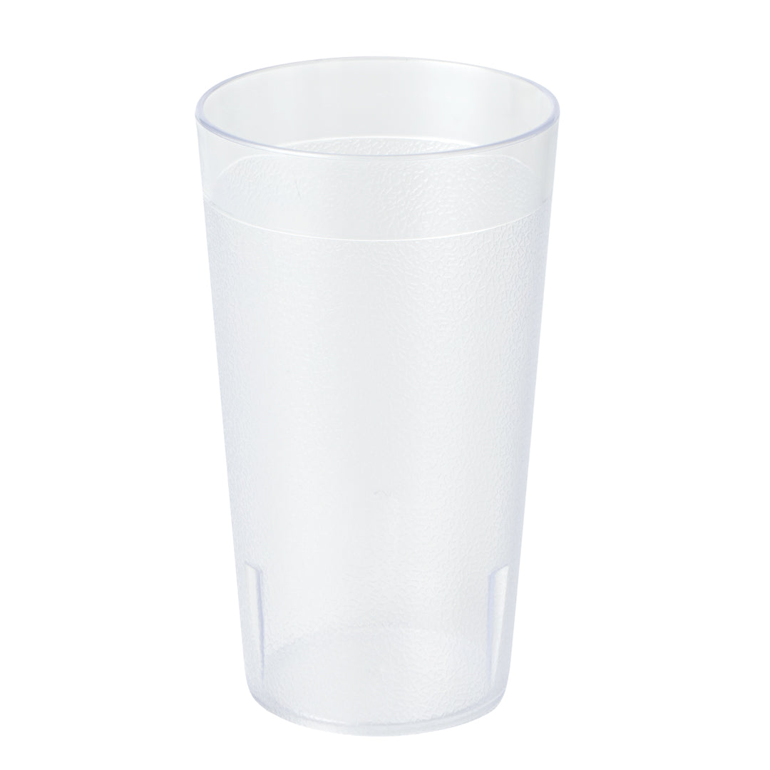 Bev Tek 12 oz SAN Plastic Tumbler - Pebbled - 3" x 3" x 5" - 12 count box