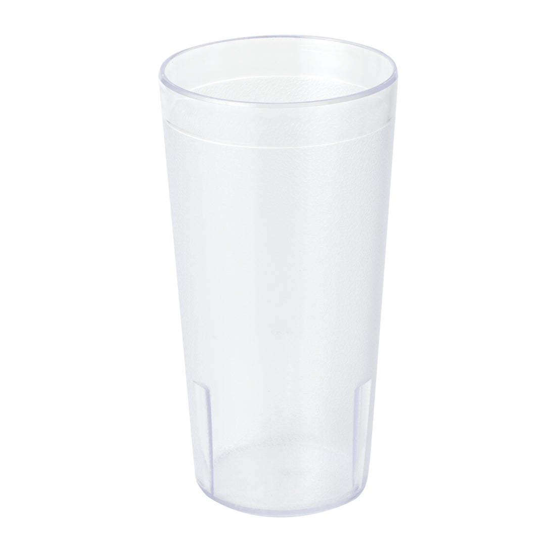 Bev Tek 20 oz SAN Plastic Tumbler - Pebbled - 3 1/2" x 3 1/2" x 6 1/2" - 12 count box