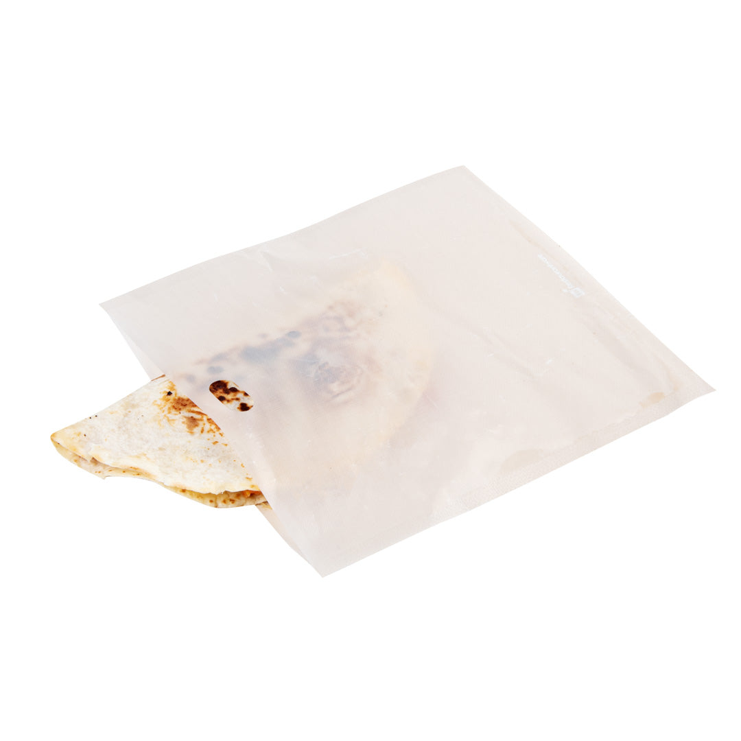 Bag Tek Kraft Plastic Large Toaster Bag - Non-Stick, Heat-Resistant, Semi-Disposable - 8 3/4" x 8" - 10 count box