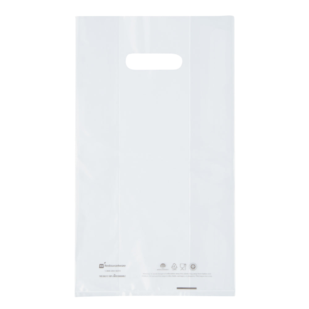 Saving Nature Clear Plastic Take Out Bag - Fits 2-Cup Drink Carrier - 13 3/4" x 7 3/4" x 4 1/4" - 100 count box