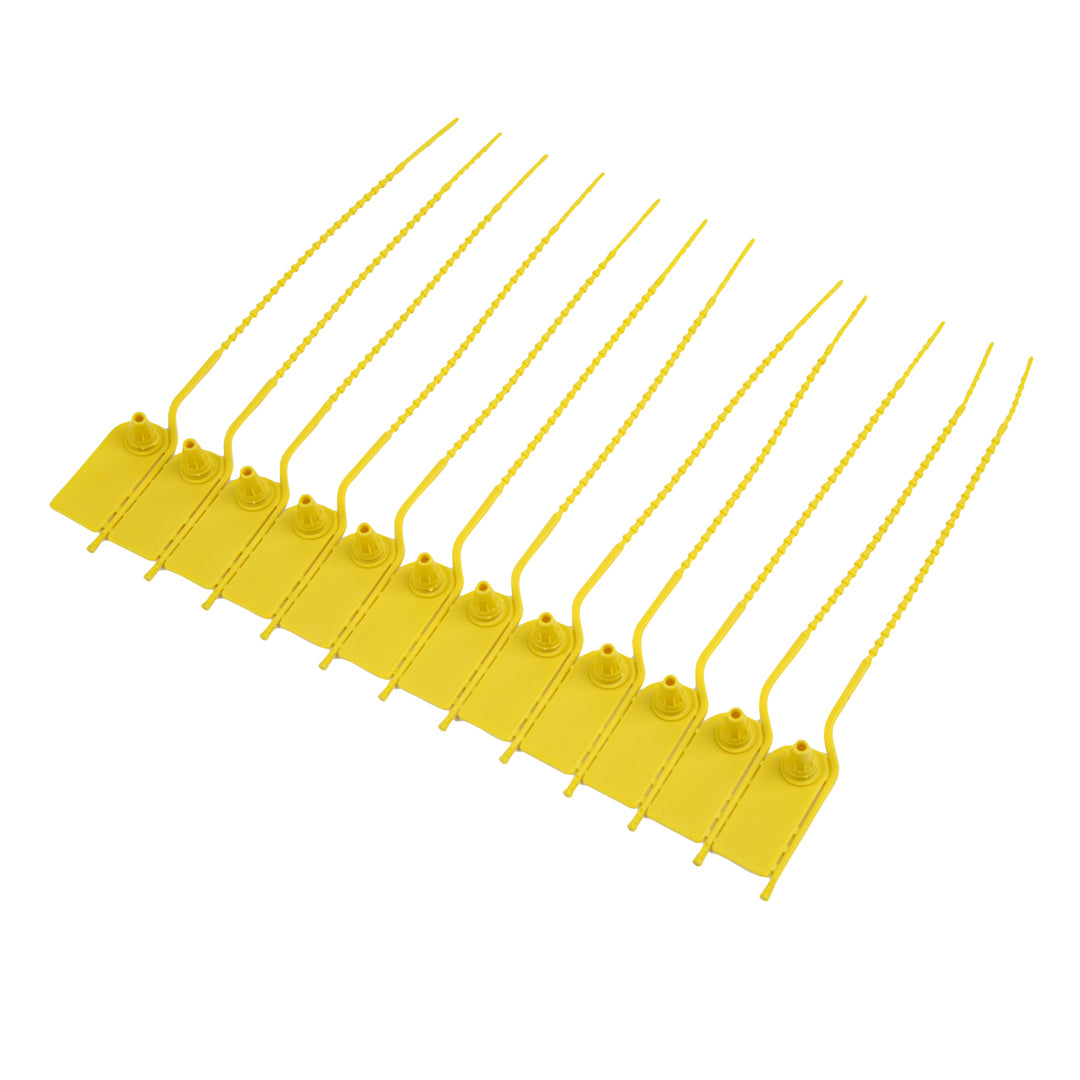 Serve Secure Yellow Security Zip Tie - Tamper-Evident - 7 3/4" - 100 count box