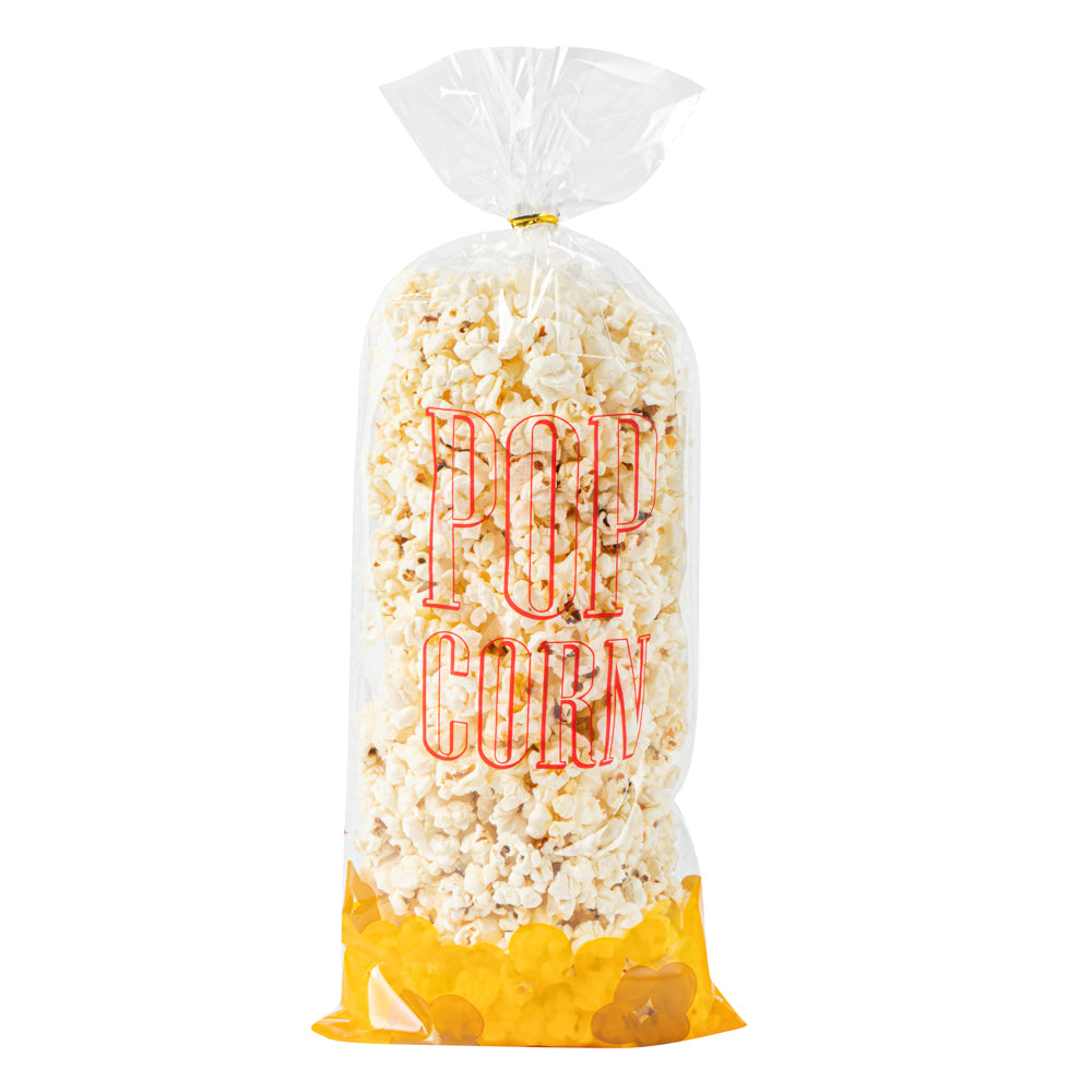 Bag Tek Clear Plastic Popcorn Bag - 17" x 7" - 100 count box