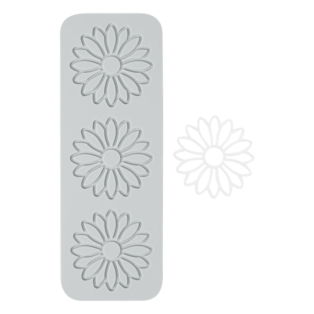 Pastry Tek Gray Silicone Flower Fondant Impression Mat - 1 count box